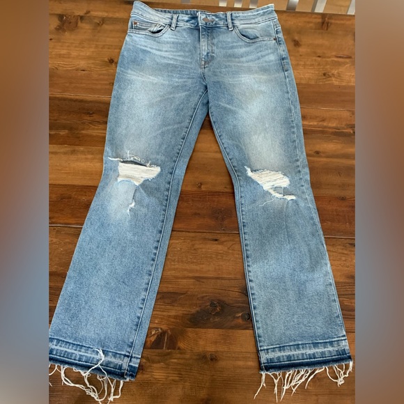 DL1961 Mara InstaSculpt Straight Leg Crop Jeans - Glacier - Picture 3 of 10